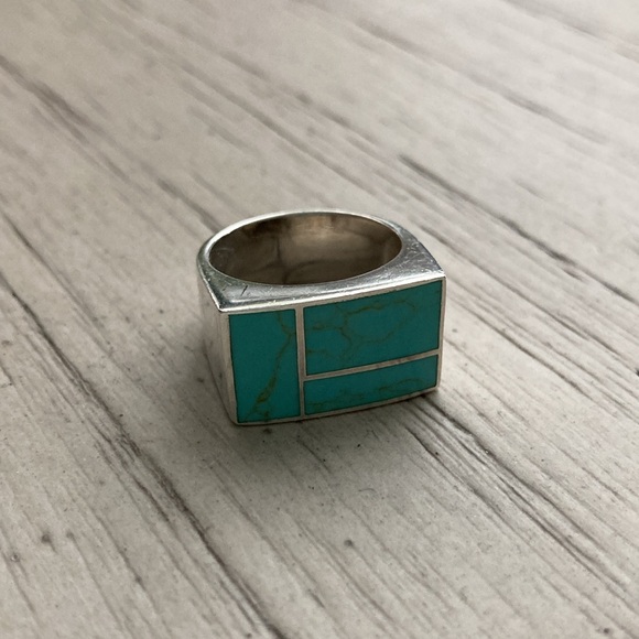 Turquoise squared ring - Picture 8 of 12